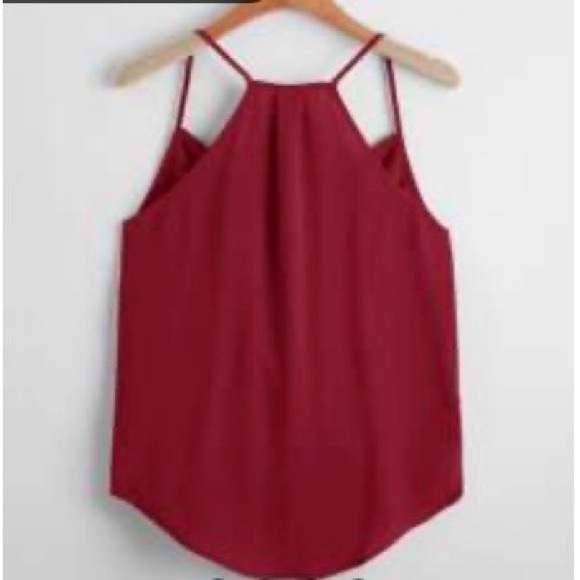 SHEIN Red Wrap Tank Top - Picture 2 of 4